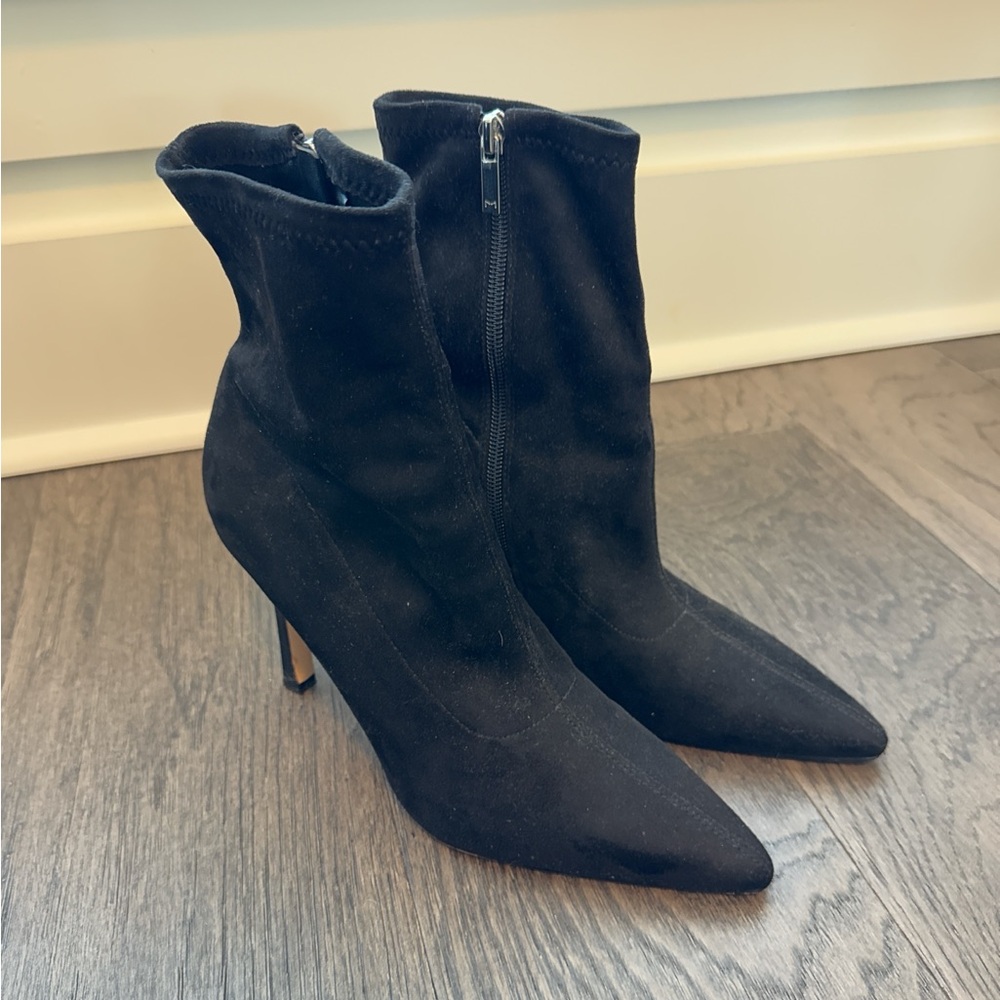 Marc Fisher suede high heel ankle boots